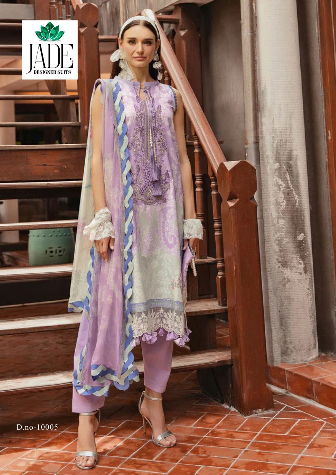 Jade Crimson Vol 10 Exclusive Lawn Karachi Cotton Dress Material Wholesalers In Delhi
